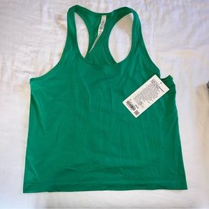 NWT Lululemon Swiftly Tech Racerback Tank 2.0, Race Length, Kelly Green, Size 10
